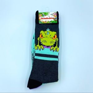New Men’s Nickelodeon Rugrats Reptar Crew Socks